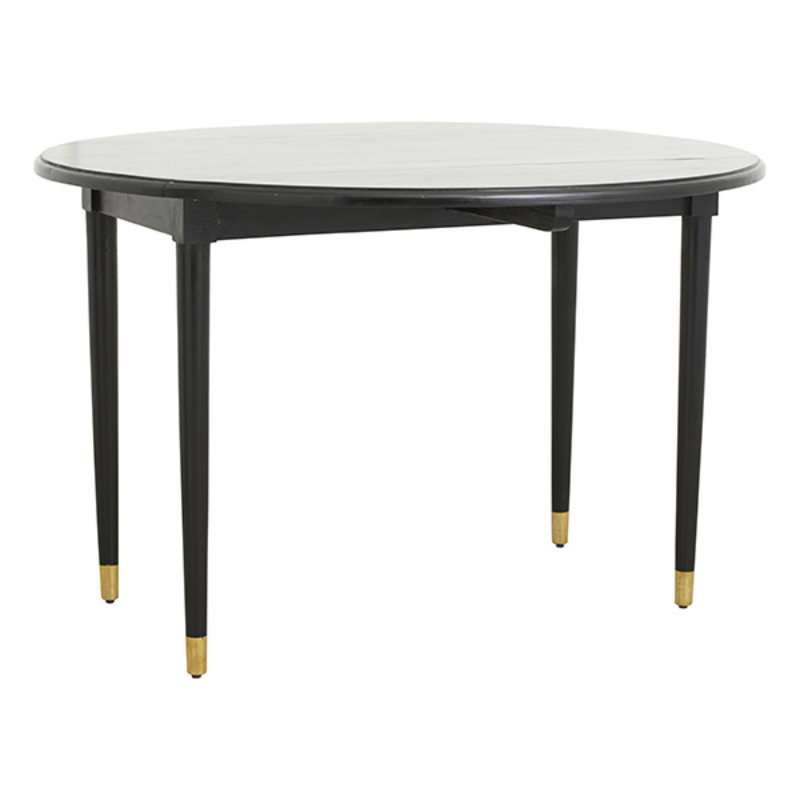 Nordal-collectie AHR round table, folding, black wood