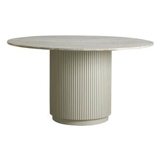 Nordal Ronde eettafel ERIE licht marmer Ø140 cm