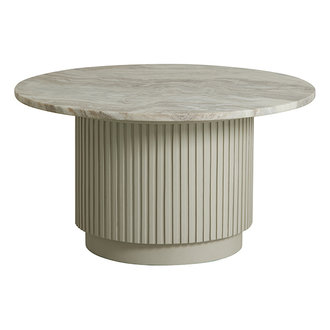 Nordal Ronde salontafel ERIE dia: 75 wit marmer