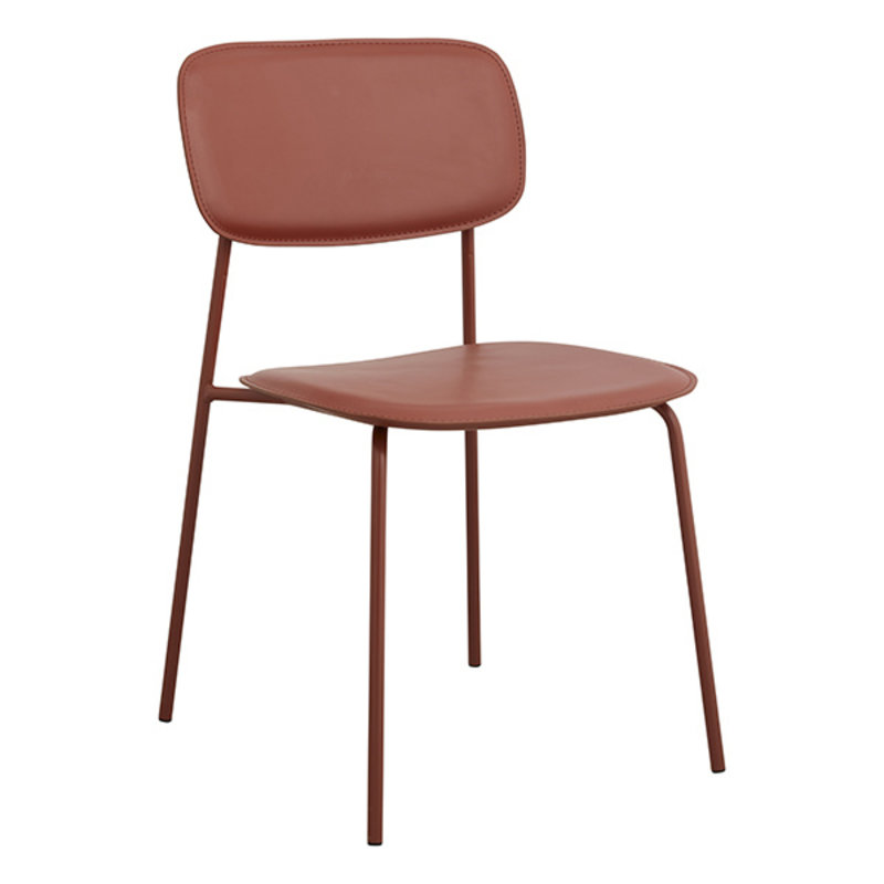 Nordal-collectie ESA dinning chair, rust red