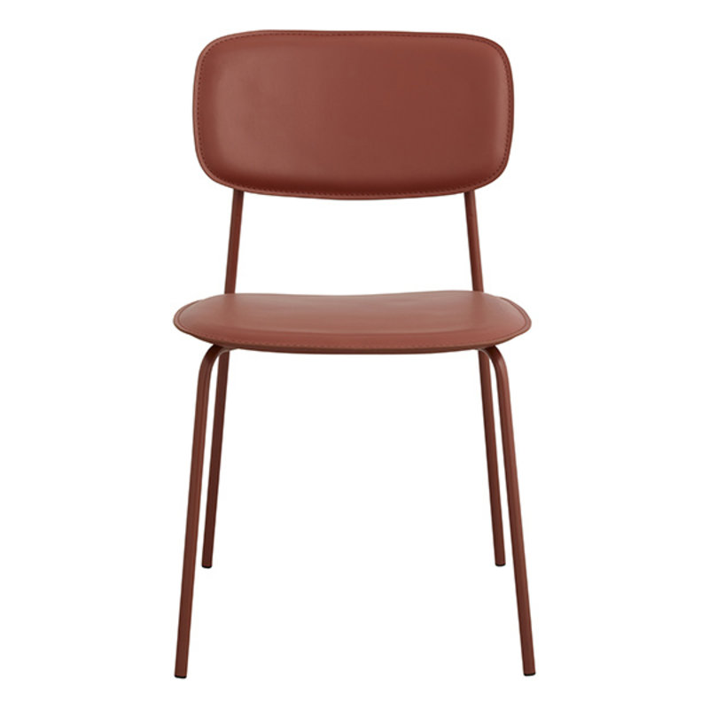 Nordal-collectie ESA dinning chair, rust red