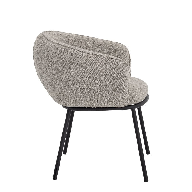 Bloomingville-collectie Cortone Dining Chair Grey Polyester