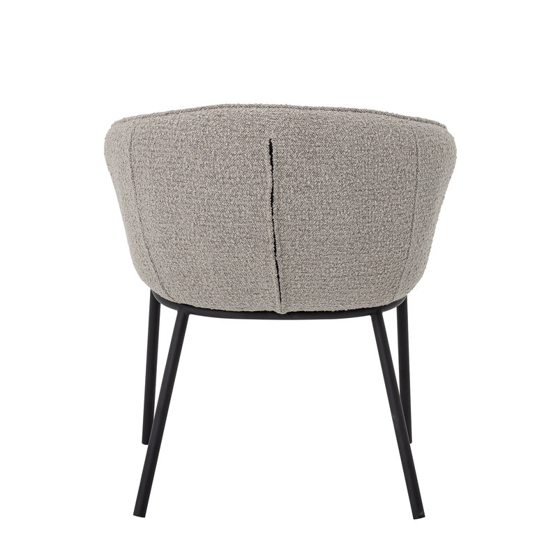 Bloomingville-collectie Cortone Dining Chair Grey Polyester