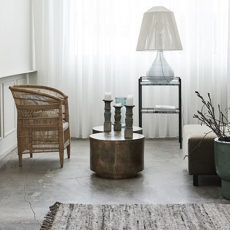 House Doctor-collectie Coffee table Rota Antique brass