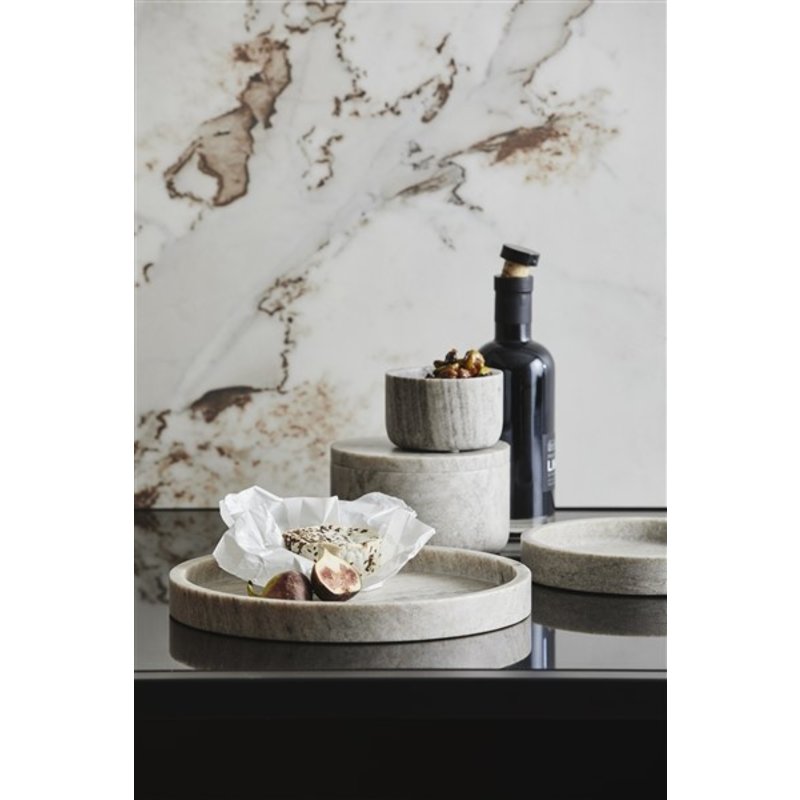 Nordal-collectie VINGA dish, small, brown marble