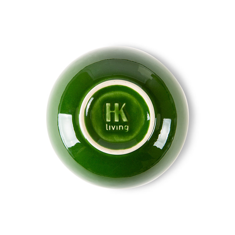 HKLIVING-collectie The emeralds keramiek dessertschaal groen (set van 4)