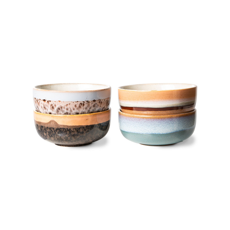 HKliving-collectie 70s ceramics: tapas bowls (set of 4)