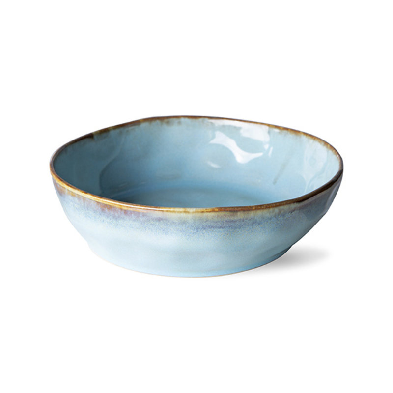 HKLIVING-collectie 70s servies pasta schaal lagune (set van 2)