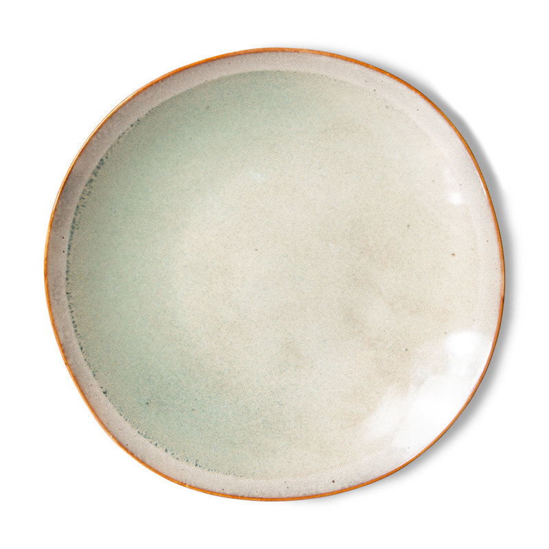 HKLIVING-collectie 70s ceramics: side plates, mist (set of 2)