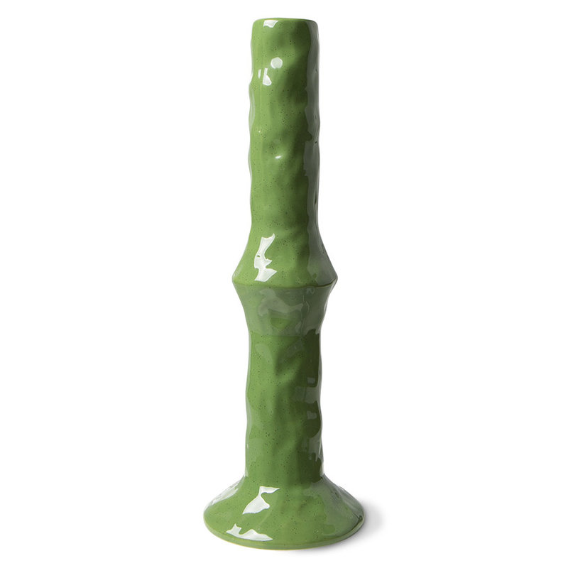 HKliving-collectie the emeralds: ceramic candle holder M, fern green