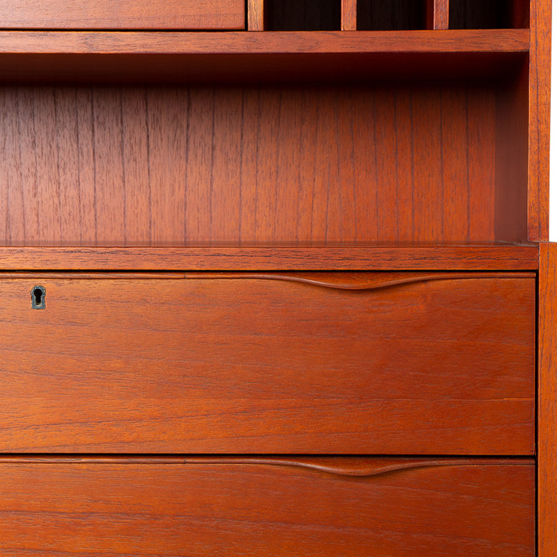 HKLIVING-collectie Houten secretaire kast stained