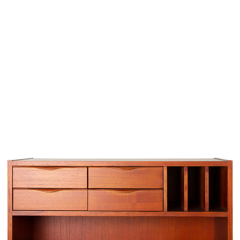HKLIVING-collectie Houten secretaire kast stained