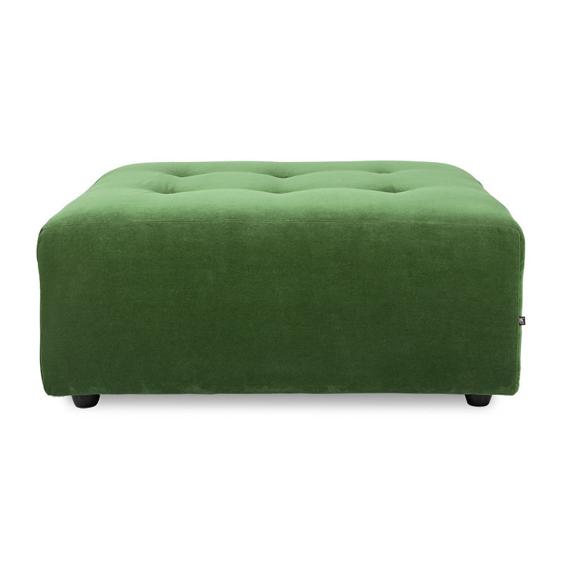 HKLIVING-collectie vint couch: element hocker, royal velvet, green