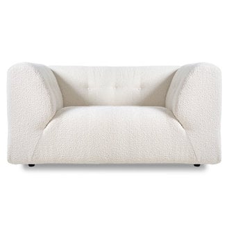 HKLIVING vint couch: element loveseat, boucle, cream