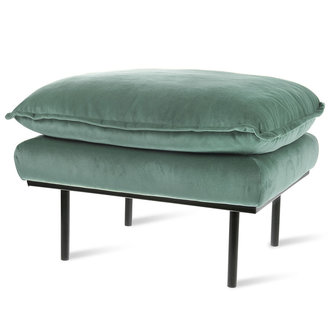 HKliving retro sofa: hocker, velvet, mint