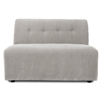 HKliving vint couch: element middle 1,5-seat, corduroy rib, cream