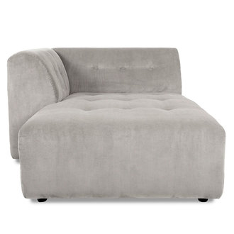 HKliving vint couch: element left divan, corduroy rib, cream