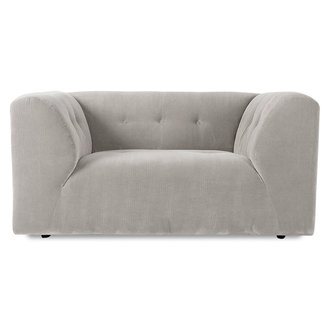 HKliving vint couch: element loveseat, corduroy rib, cream