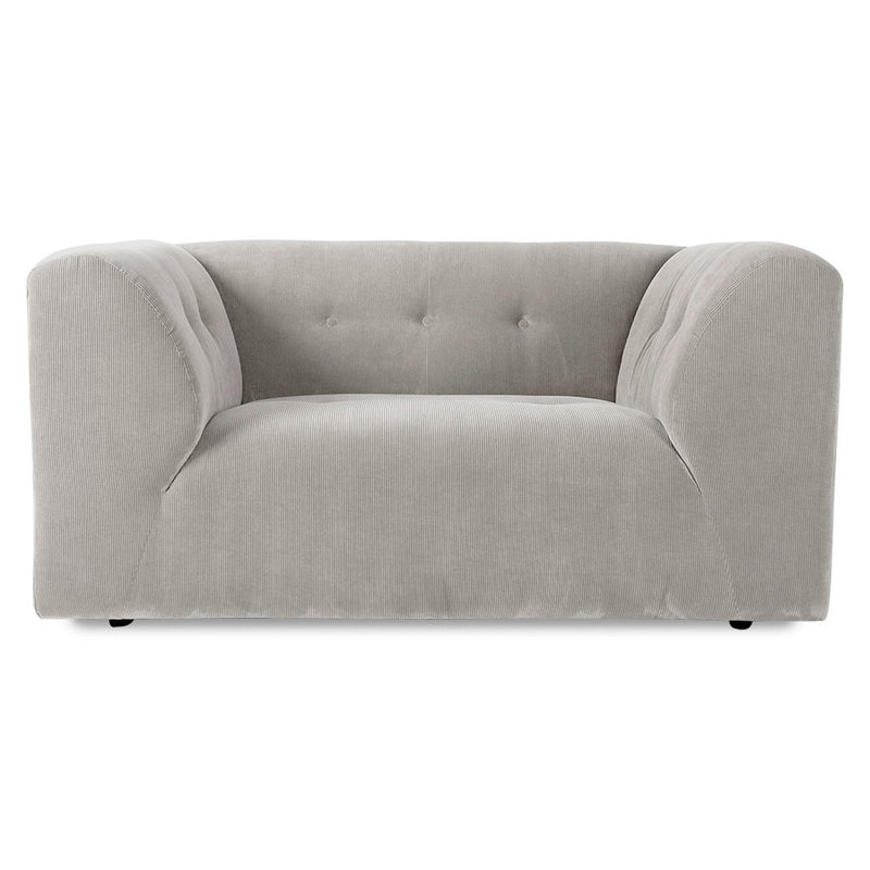 HKLIVING-collectie vint couch: element loveseat, corduroy rib, cream