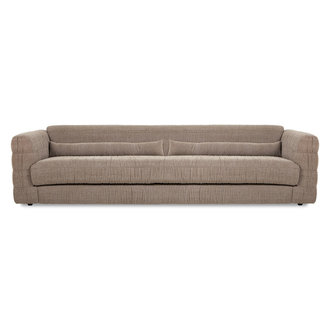 HKliving club couch: linen blend, taupe
