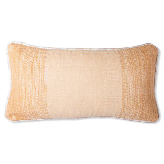 HKliving hand woven wool cushion natural (38x74)