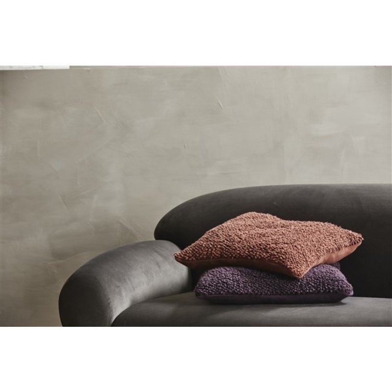 Nordal-collectie LYRA cushion cover, S, knitted, burgundy