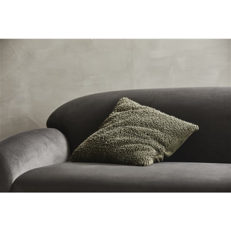 Nordal-collectie LYRA cushion cover, L, knitted, olive