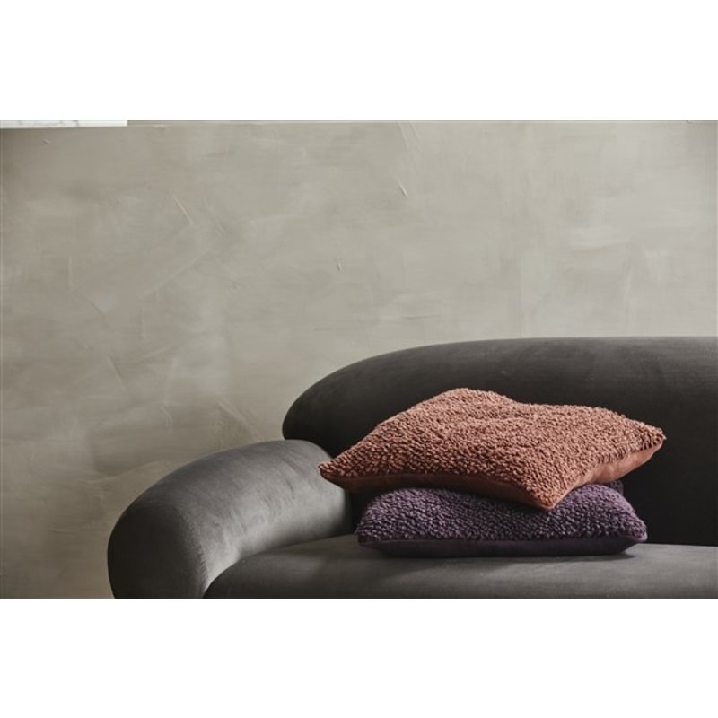 Nordal-collectie LYRA cushion cover, L, knitted, burgundy