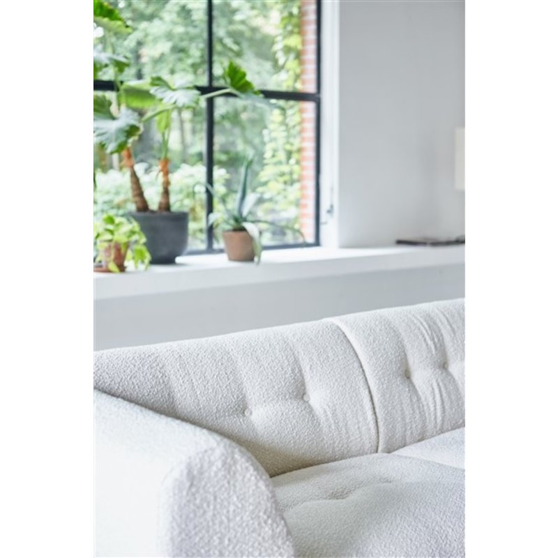 HKLIVING-collectie vint couch: element left 1,5-seat, boucle, cream