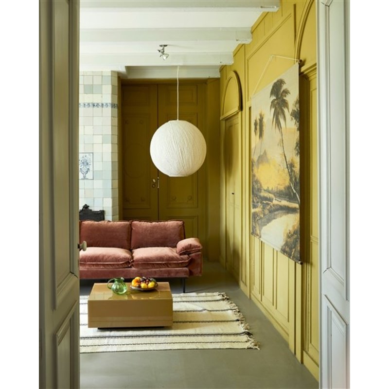 HKLIVING-collectie retro sofa: 2-seats, royal velvet, magnolia