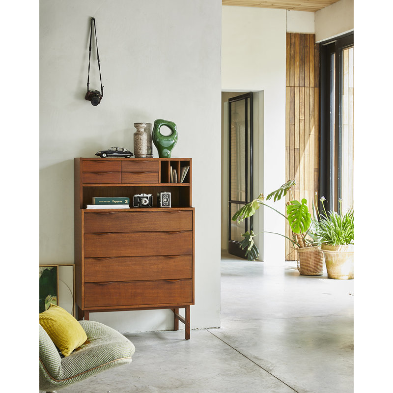 HKLIVING-collectie wooden secretairy stained