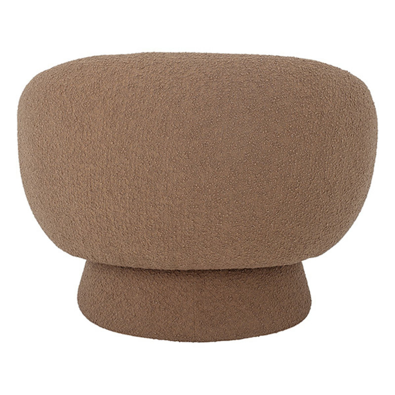 Bloomingville-collectie Ted Lounge Chair, Brown, Polyester