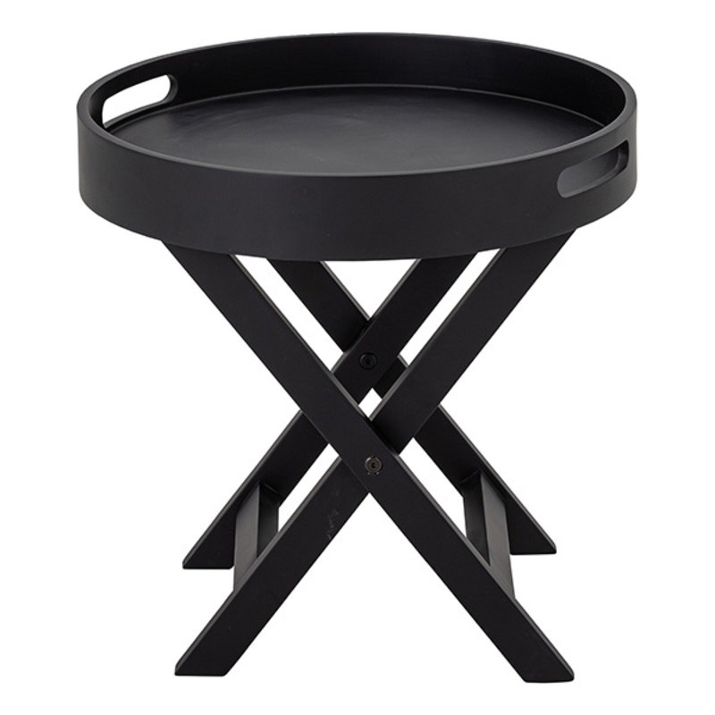 Bloomingville-collectie Freya Sidetable, Black, Rubberwood