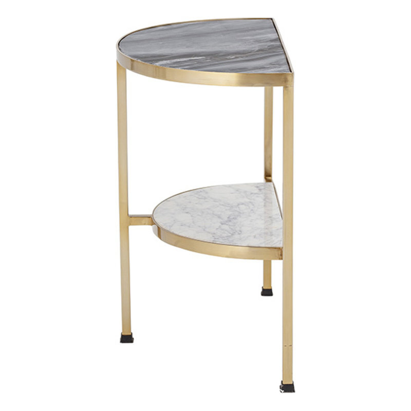 Bloomingville-collectie Sidetable Clint met marmer