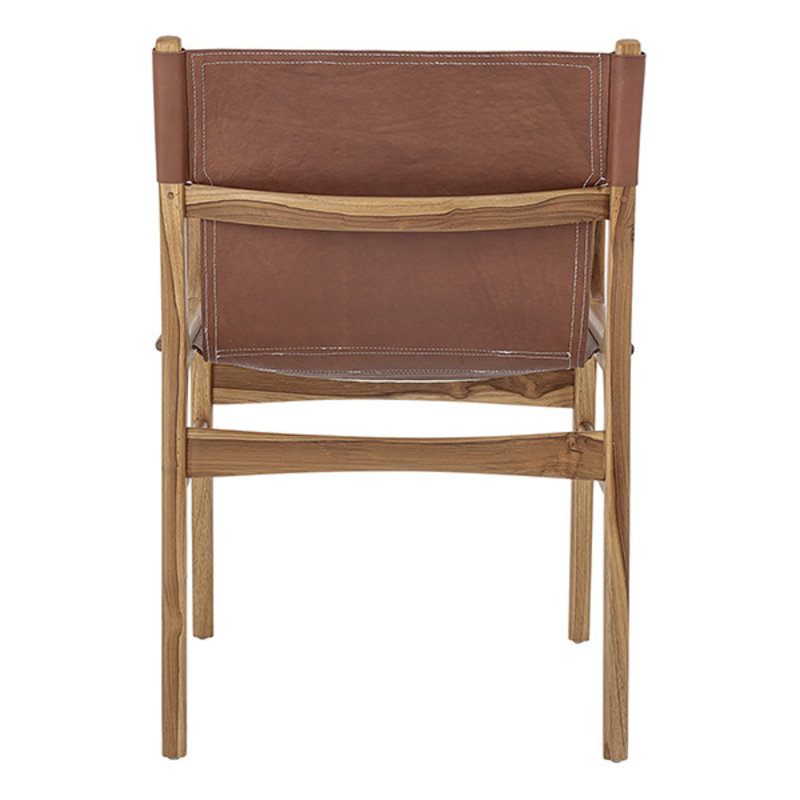 Bloomingville-collectie Ollie Lounge Chair, Brown, Leather