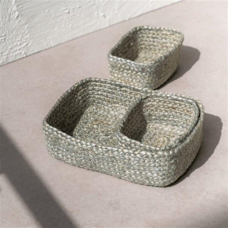 Urban Nature Culture-collectie storage basket 3-in-1 jute, spray green