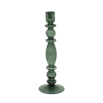 Urban Nature Culture candle holder recycled glass Aesthetic, duck green