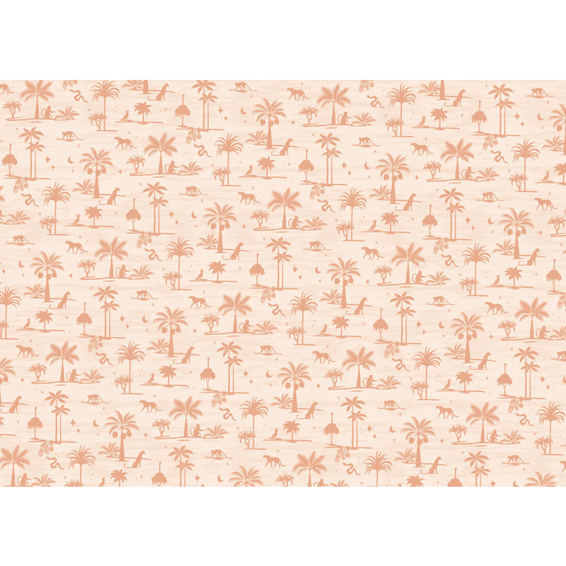 Creative Lab Amsterdam-collectie Jungle Silhouette Pink Wallpaper Mural