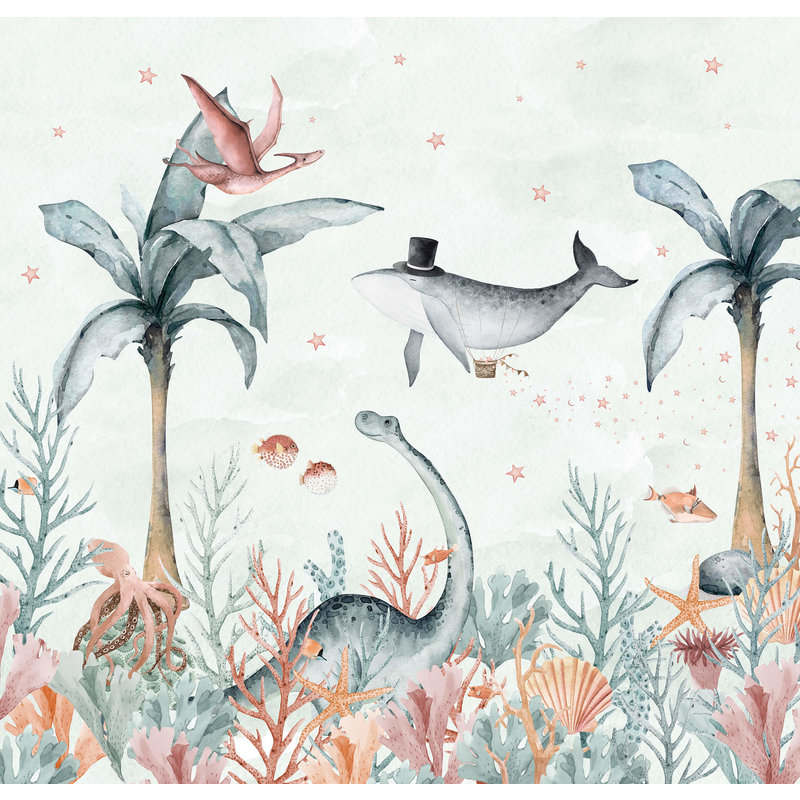 Creative Lab Amsterdam-collectie Flying Whale Behang Mural