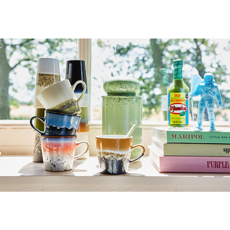 HKliving-collectie 70s ceramics: americano mugs (set of 4)