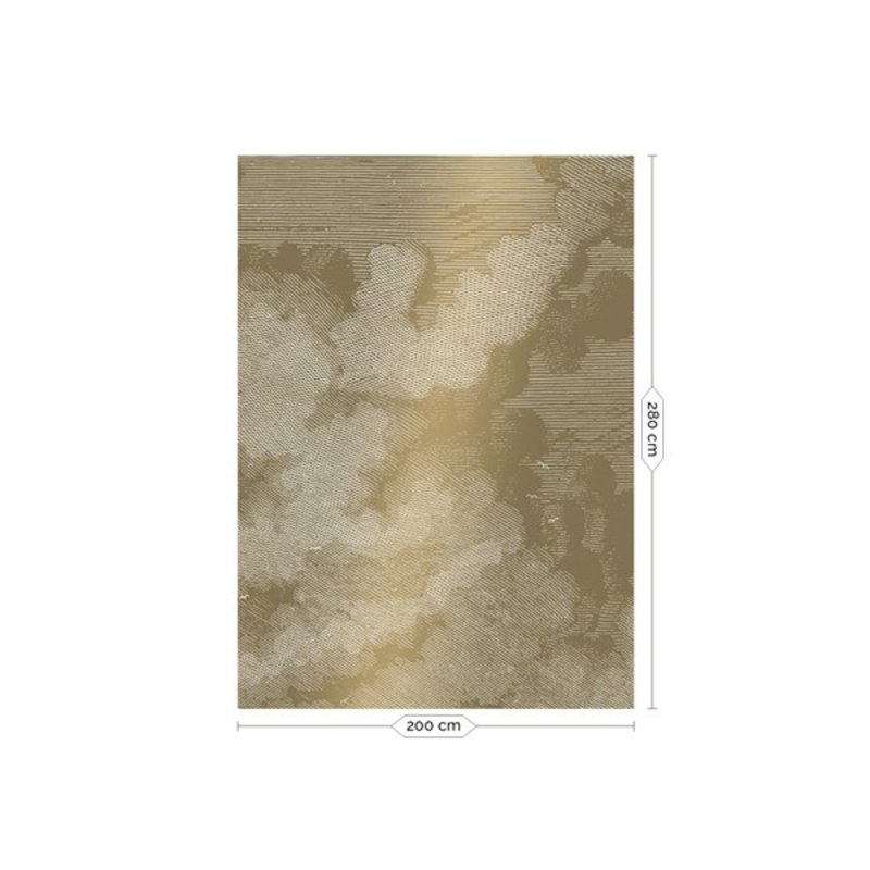 KEK Amsterdam-collectie Goud behang Engraved Clouds