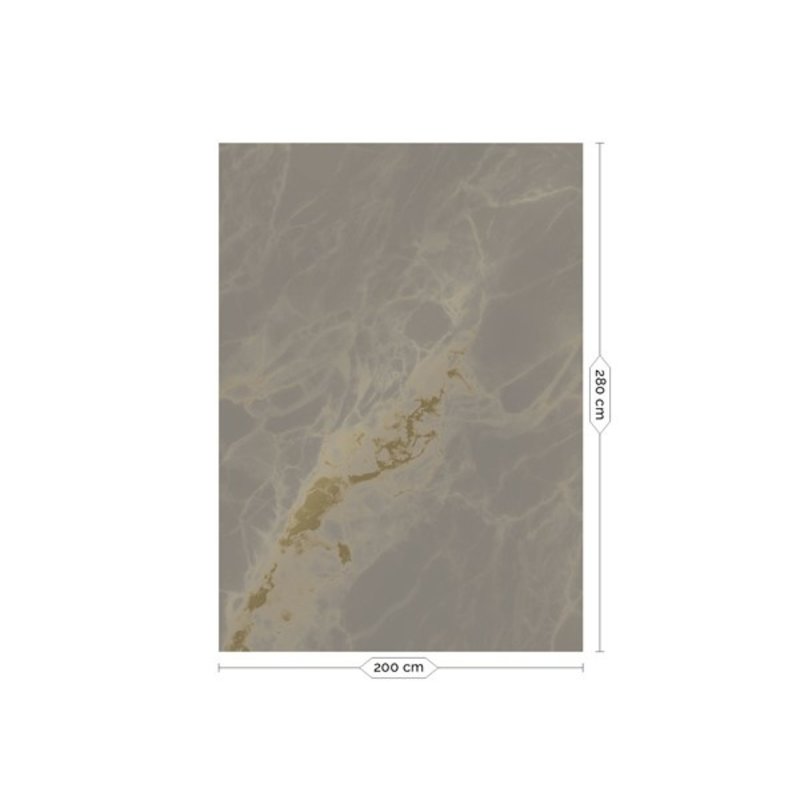 KEK Amsterdam-collectie  KEK Amsterdam Gold Wallpaper Marble Grey