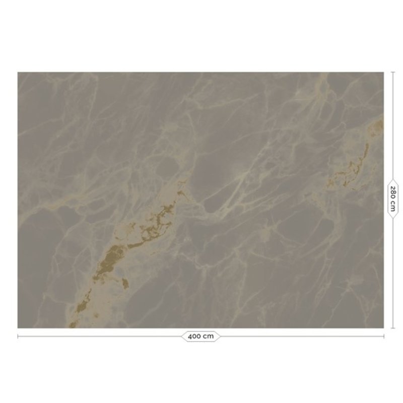 KEK Amsterdam-collectie  KEK Amsterdam Gold Wallpaper Marble Grey