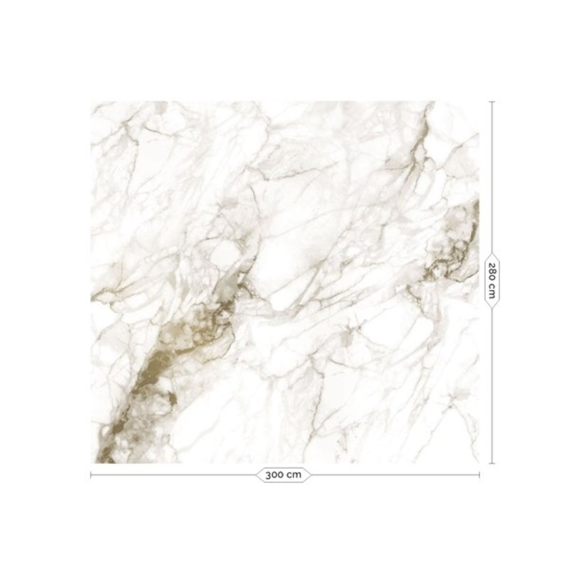 KEK Amsterdam-collectie Goud behang Marble Wit