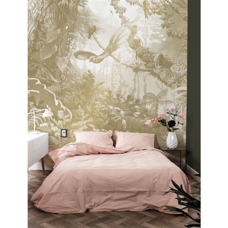 KEK Amsterdam-collectie Goud behang Tropical Landscapes Wit