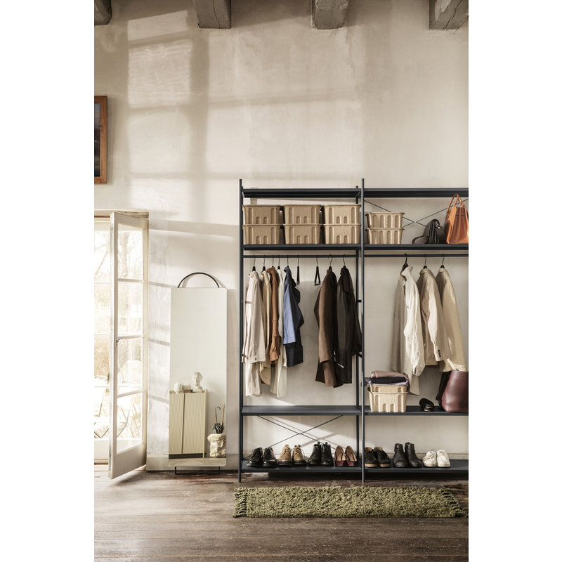 ferm LIVING-collectie Modulaire kast Punctual - Perforated Shelf-Antraciet