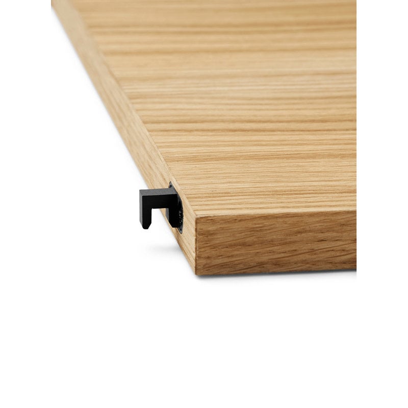 ferm LIVING-collectie Punctual - Wooden Shelf - Nat.Oak/Anthra