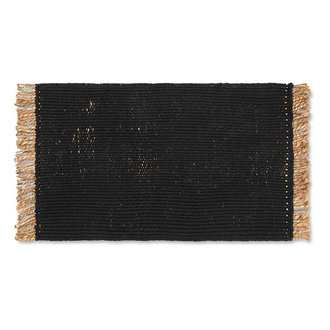 ferm LIVING Block Mat - Black/Natural