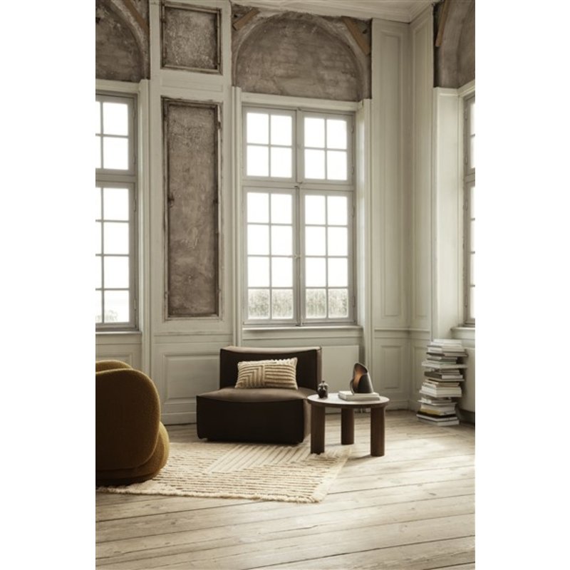 ferm LIVING-collectie Vloerkleed Crease wol 160x250 cm licht zand