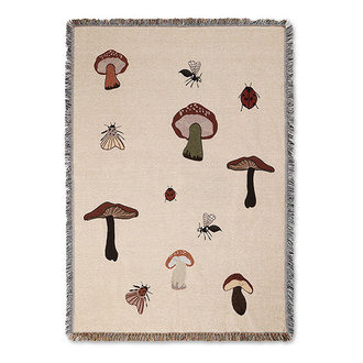 ferm LIVING Deken Forest Tapestry zand